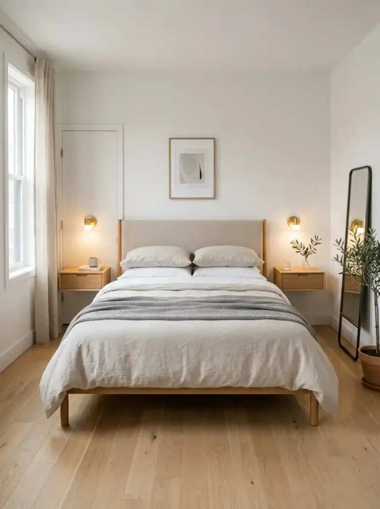 Keep Clear Walking Paths Around the Bed