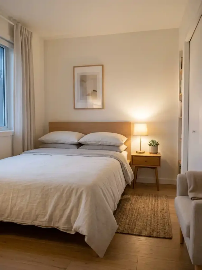 Clear Visual Clutter From the Sleeping Area