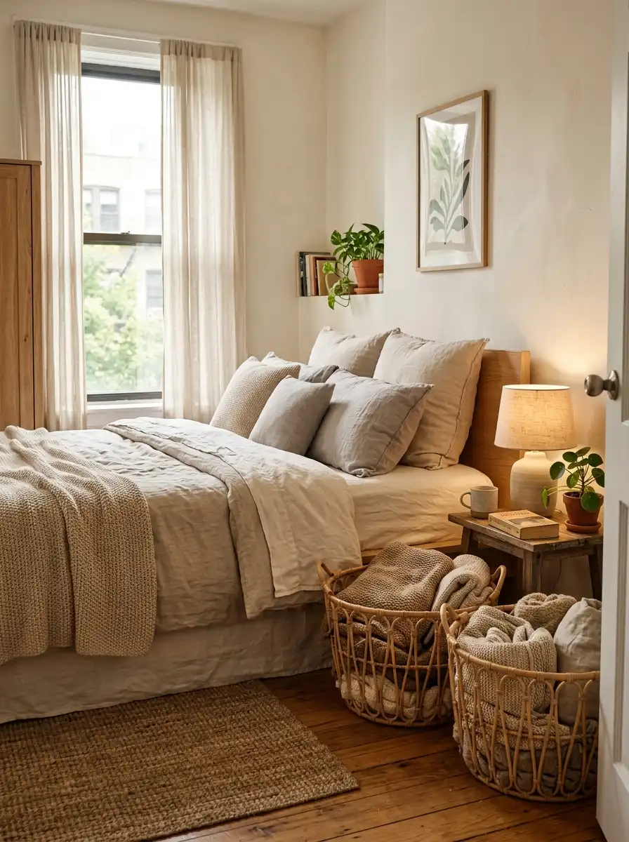 Store Everyday Clutter in Woven Baskets