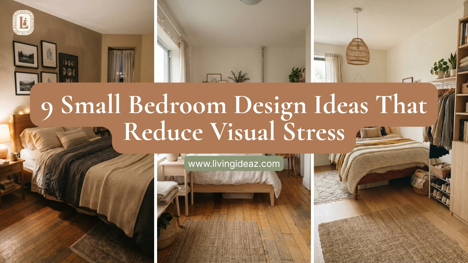 9 Small Bedroom Design Ideas That Reduce Visual Stress