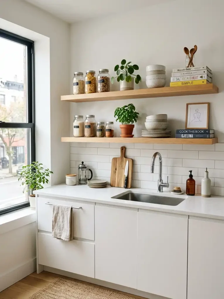Go Vertical With Floating Shelves
