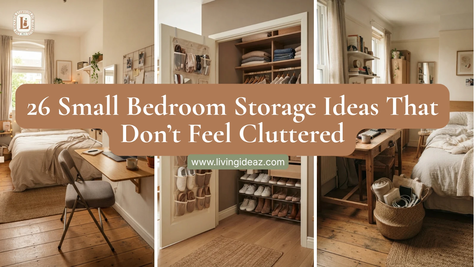 26 Small Bedroom Storage Ideas That Don’t Feel Cluttered