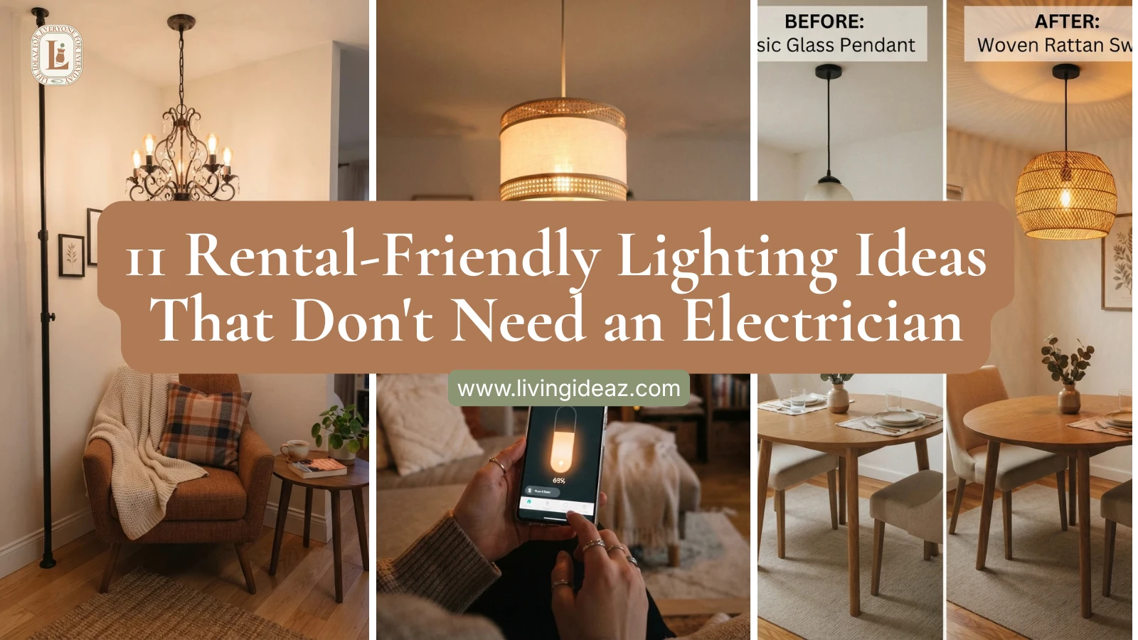 11 Rental-Friendly Lighting Ideas That Don't Need an Electrician