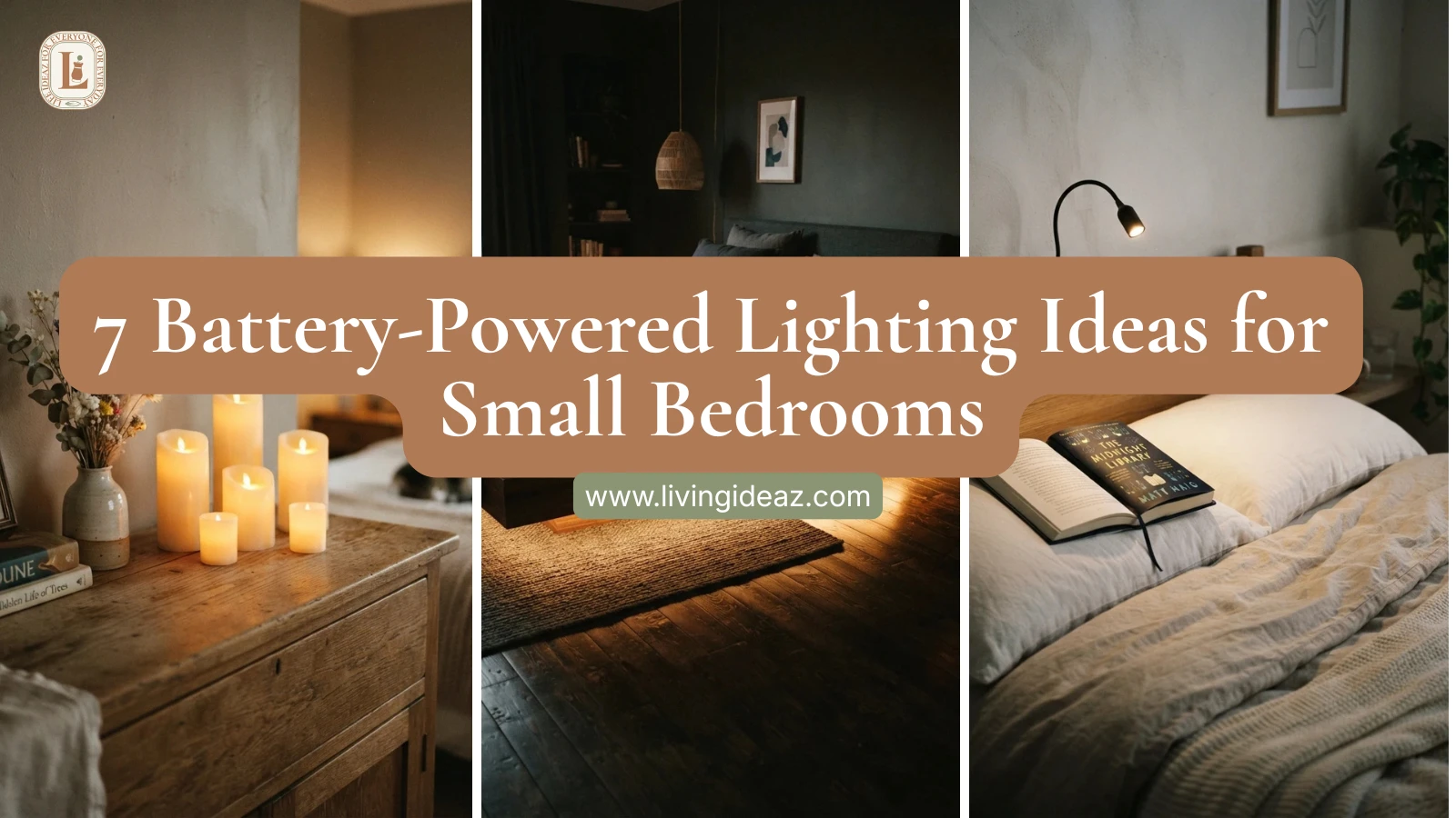 7 Battery-Powered Lighting Ideas for Small Bedrooms