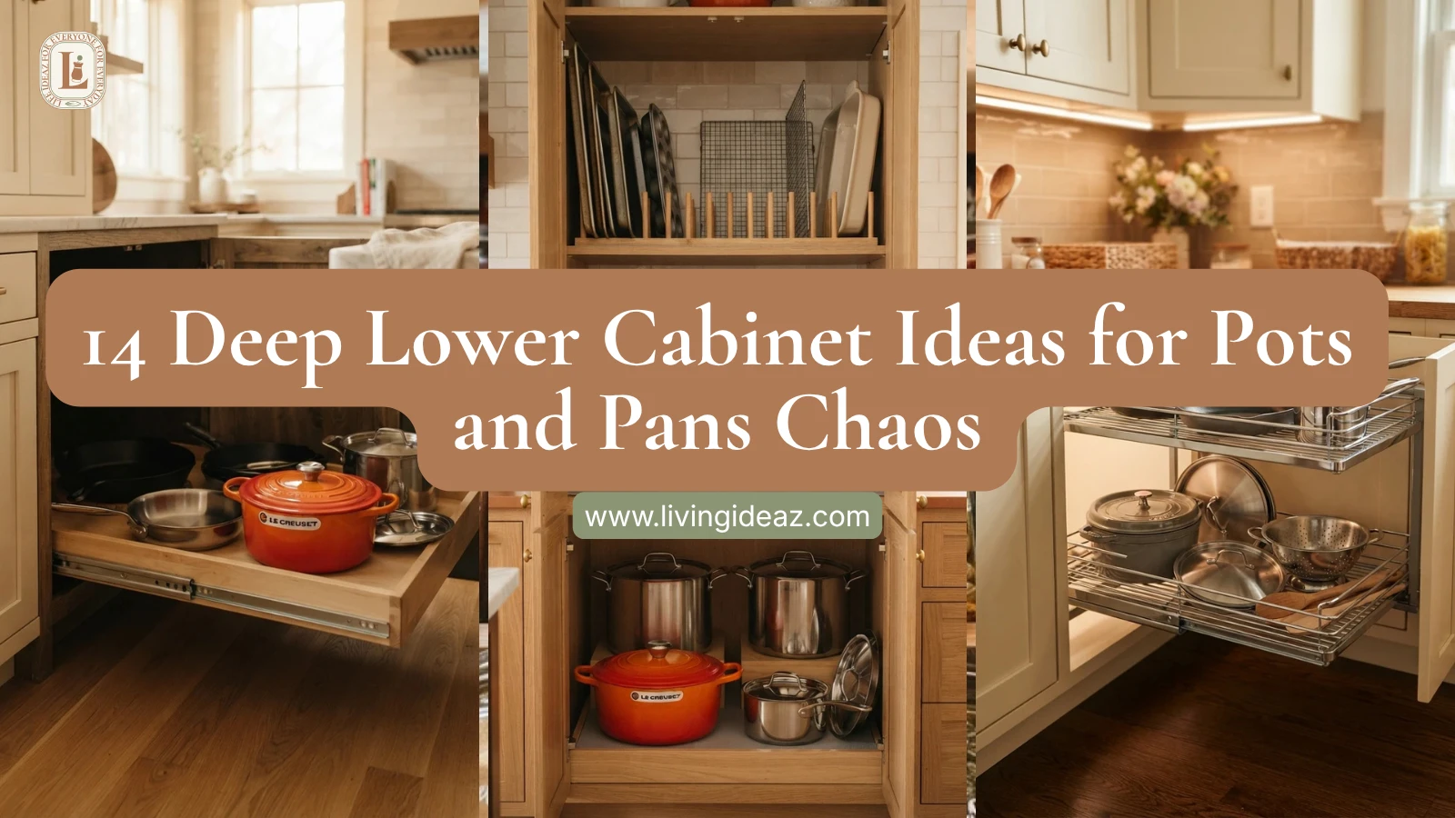 14 Deep Lower Cabinet Ideas for Pots and Pans Chaos