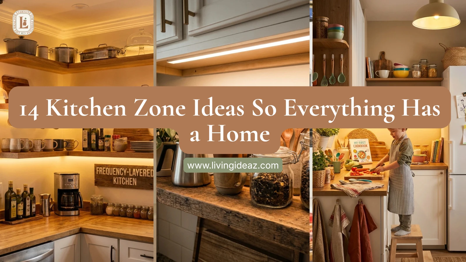 14 Kitchen Zone Ideas So Everything Has a Home