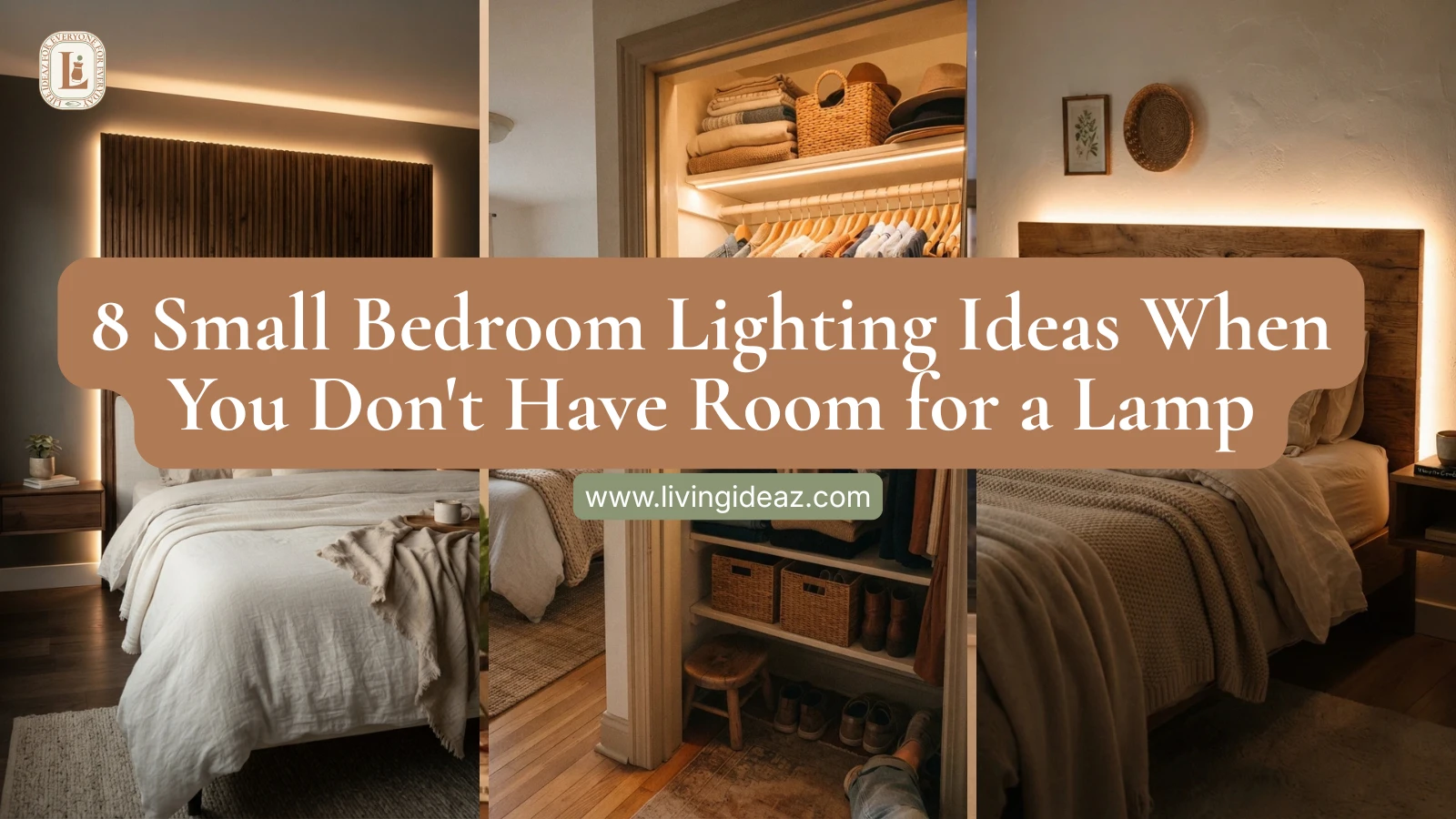 8 Small Bedroom Lighting Ideas When You Don't Have Room for a Lamp