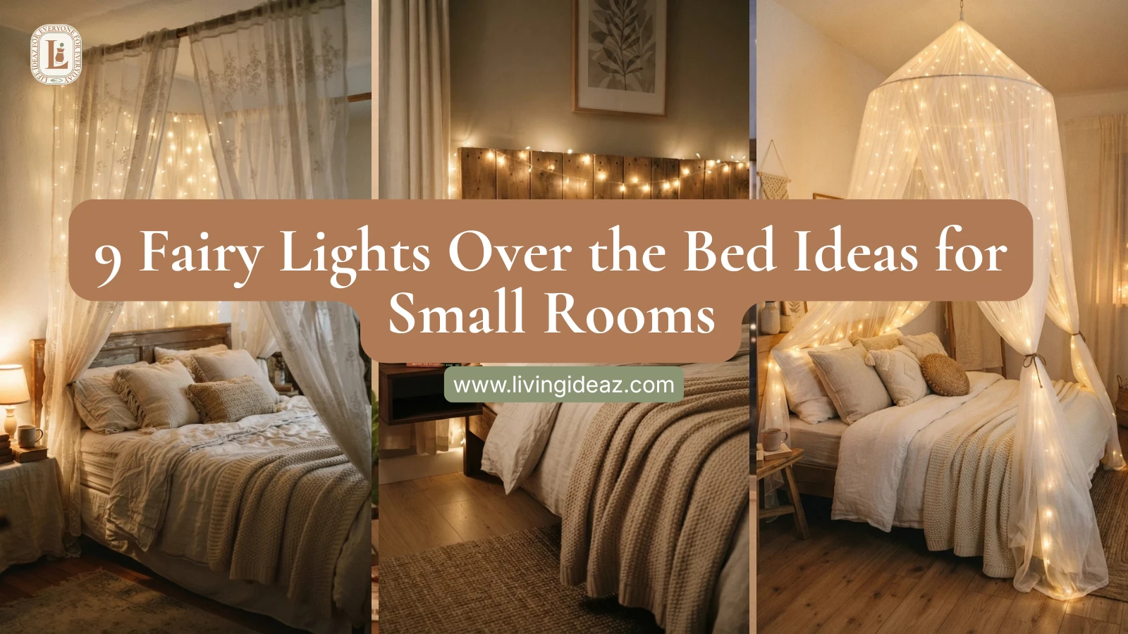 9 Fairy Lights Over the Bed Ideas for Small Rooms