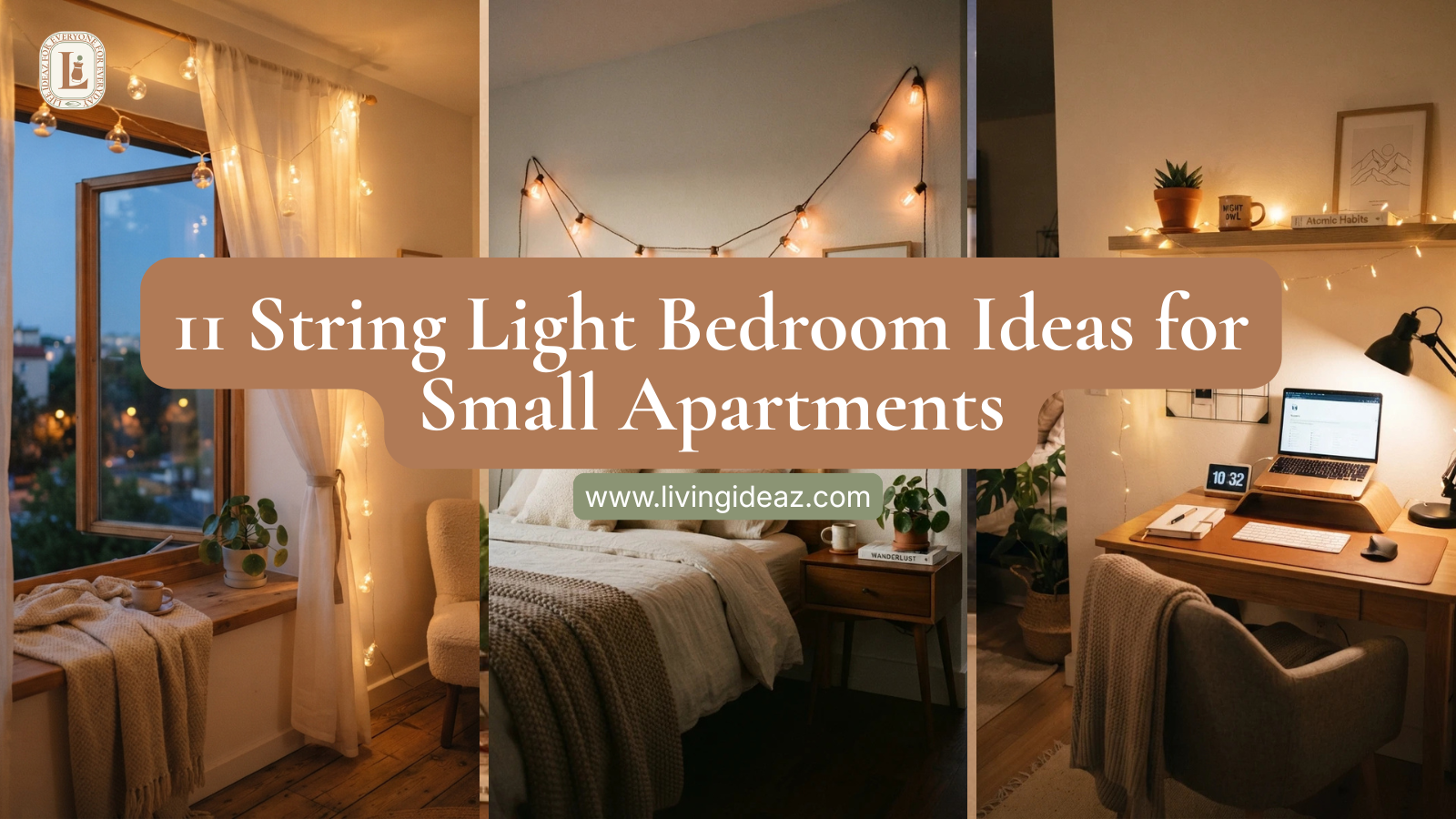 11 String Light Bedroom Ideas for Small Apartments