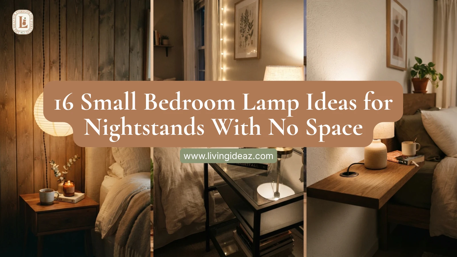 16 Small Bedroom Lamp Ideas for Nightstands With No Space
