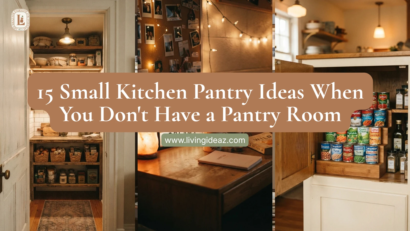 15 Small Kitchen Pantry Ideas When You Don't Have a Pantry Room