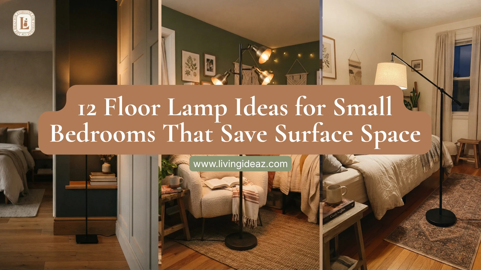12 Floor Lamp Ideas for Small Bedrooms That Save Surface Space
