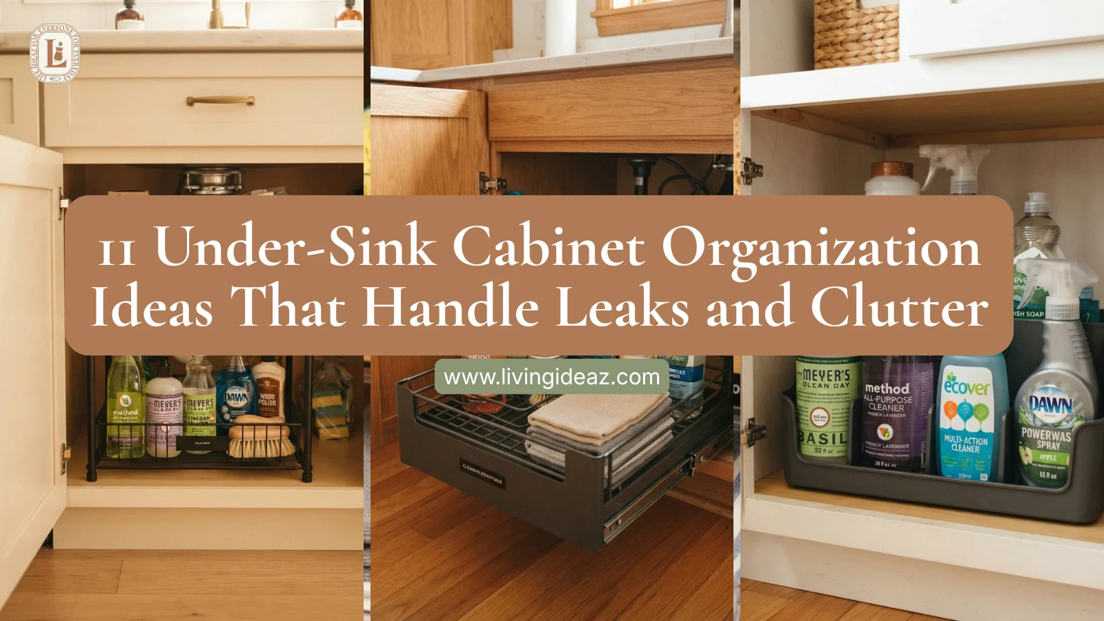 11 Under-Sink Cabinet Organization Ideas That Handle Leaks and Clutter