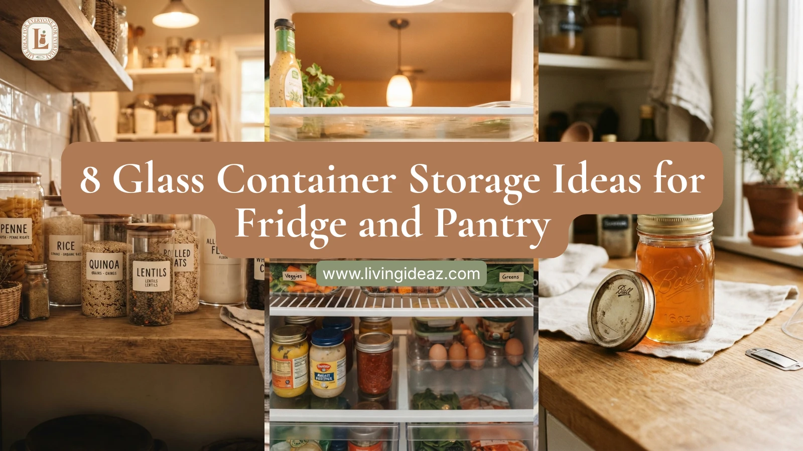 8 Glass Container Storage Ideas for Fridge and Pantry