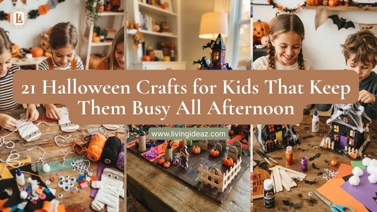 21 Halloween Crafts for Kids That Keep Them Busy All Afternoon