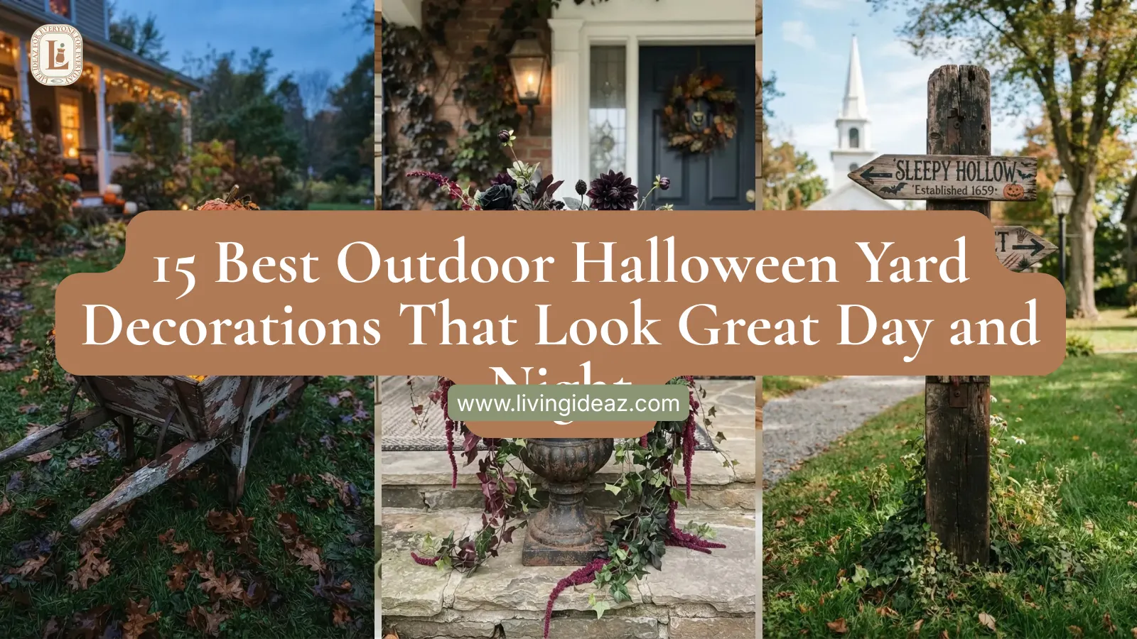 15 Best Outdoor Halloween Yard Decorations That Look Great Day and Night