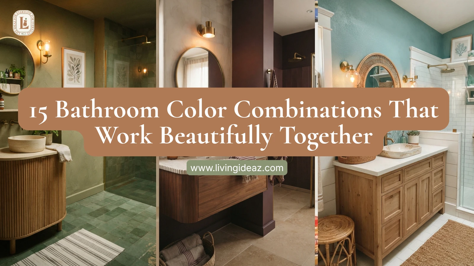 15 Bathroom Color Combinations That Work Beautifully Together