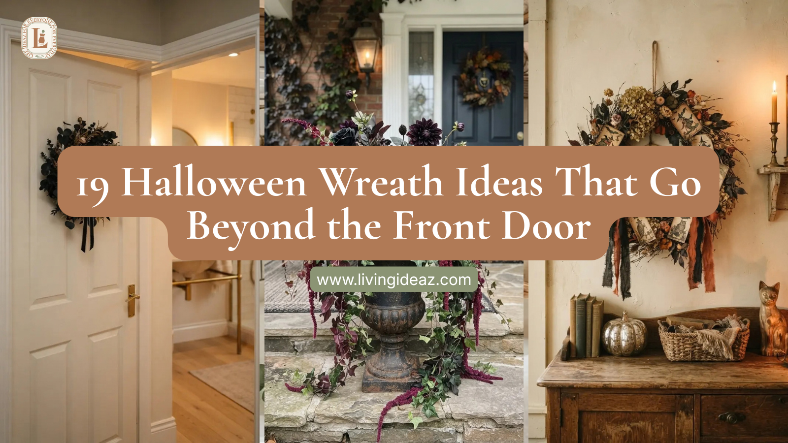 19 Halloween Wreath Ideas That Go Beyond the Front Door
