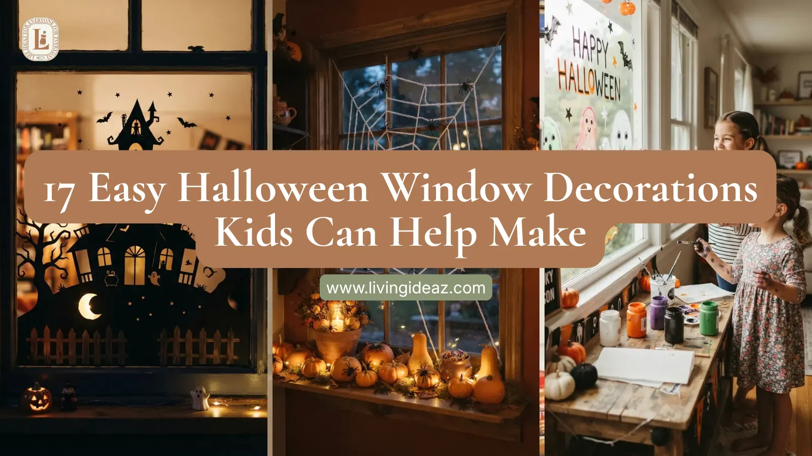 17 Easy Halloween Window Decorations Kids Can Help Make