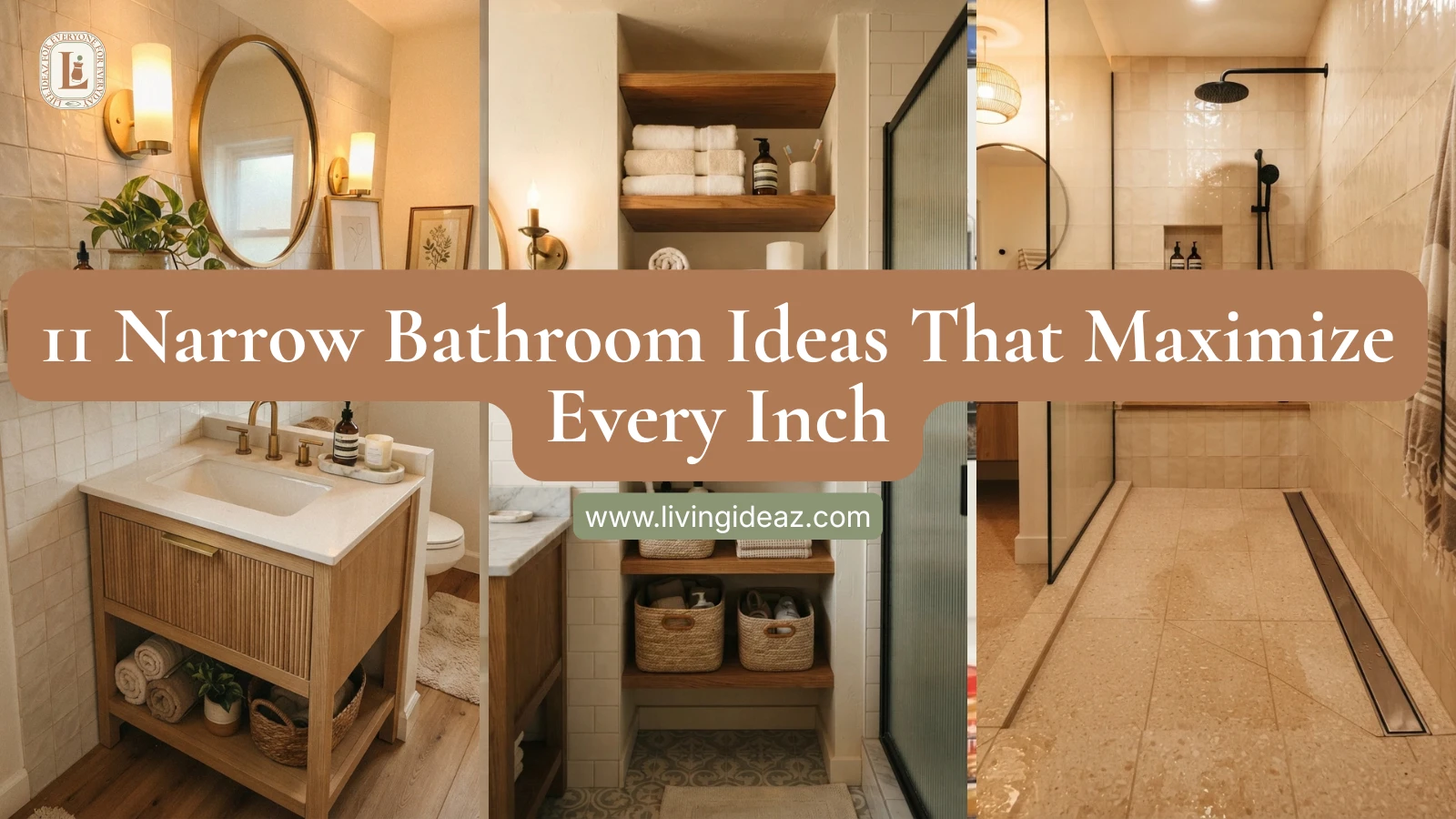11 Narrow Bathroom Ideas That Maximize Every Inch