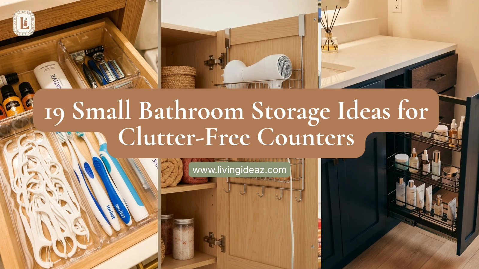 19 Small Bathroom Storage Ideas for Clutter-Free Counters