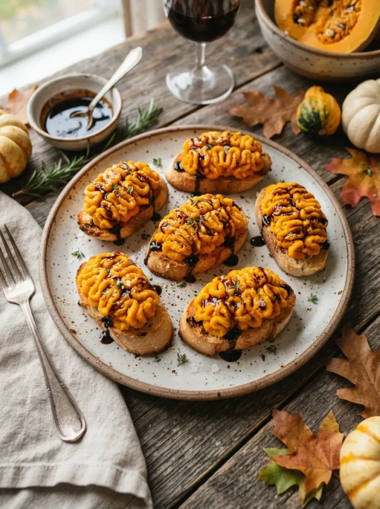 ![Perfectly grilled chicken skewers stacked on a pristine white rectangular platter, aggressively spattered with bright red sriracha-honey glaze like a crime scene, vertical Pinterest photography, minimalist modern Halloween styling.]